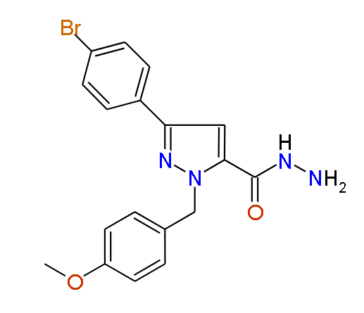 1-(4-Methoxybenzyl)-3-(4-bromophenyl)-1H-pyrazole-5-carbohydrazide
