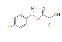 5-(4-Fluorophenyl)-1,3,4-oxadiazole-2-carboxylic acid, 97%