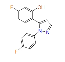 5-Fluoro-2-(1-(4-fluorophenyl)-1H-pyrazol-5-yl)phenol, 97%