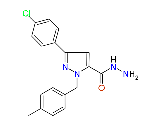 1-(4-Methylbenzyl)-3-(4-chlorophenyl)-1H-pyrazole-5-carbohydrazide, 97%