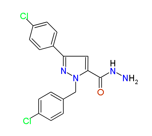 1-(4-Chlorobenzyl)-3-(4-chlorophenyl)-1H-pyrazole-5-carbohydrazide, 97%