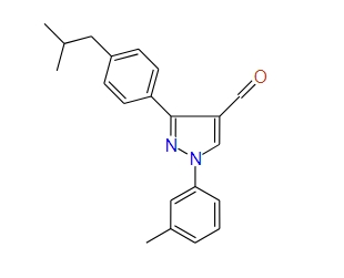 3-(4-Isobutylphenyl)-1-m-tolyl-1H-pyrazole-4-carbaldehyde, 97%