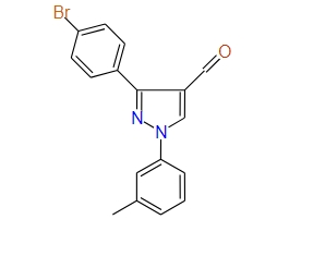 3-(4-Bromophenyl)-1-m-tolyl-1H-pyrazole-4-carbaldehyde, 97%