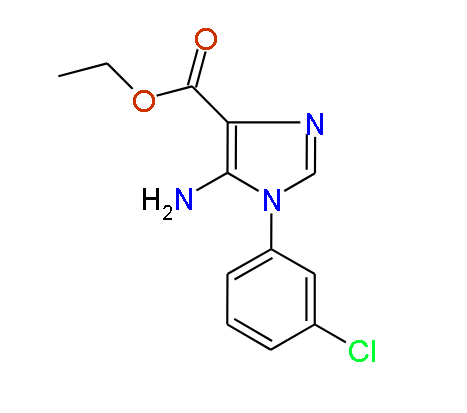Ethyl 5-amino-1-(3-chlorophenyl)-1H-imidazole-4-carboxylate, 95%