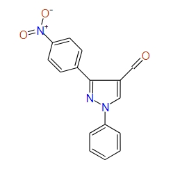 3-(4-Nitrophenyl)-1-phenyl-1H-pyrazole-4-carbaldehyde, 97%