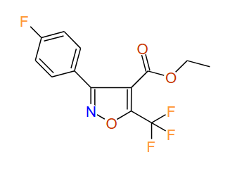 Ethyl 5-(trifluoromethyl)-3-(4-fluorophenyl)isoxazole-4-carboxylate, 97%