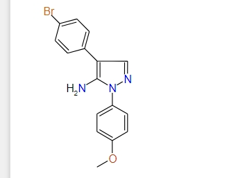 4-(4-Bromophenyl)-1-(4-methoxyphenyl)-1H-pyrazol-5-amine, 97%