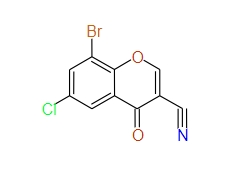 8-Bromo-6-chloro-4-oxo-4H-1-benzopyran-3-carbonitrilee, 97%