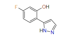 5-Fluoro-2-(1H-pyrazol-5-yl)phenol, 97%
