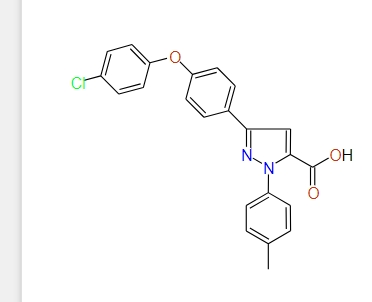 3-(4-(4-Chlorophenoxy)phenyl)-1-p-tolyl-1H-pyrazole-5-carboxylic acid, 97%