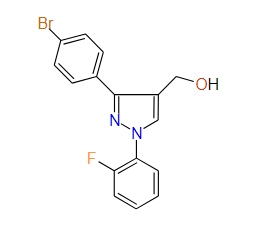 (3-(4-Bromophenyl)-1-(2-fluorophenyl)-1H-pyrazol-4-yl)methanol, 97%