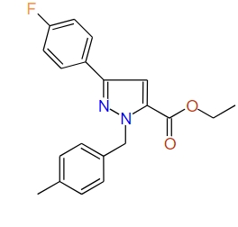 Ethyl 1-(4-methylbenzyl)-3-(4-fluorophenyl)-1H-pyrazole-5-carboxylate
