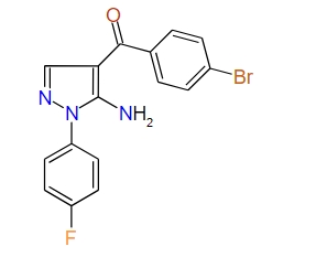 (5-Amino-1-(4-fluorophenyl)-1H-pyrazol-4-yl)(4-bromophenyl)methanone