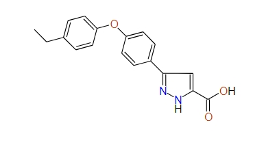 3-(4-(4-Ethylphenoxy)phenyl)-1H-pyrazole-5-carboxylic acid, 97%