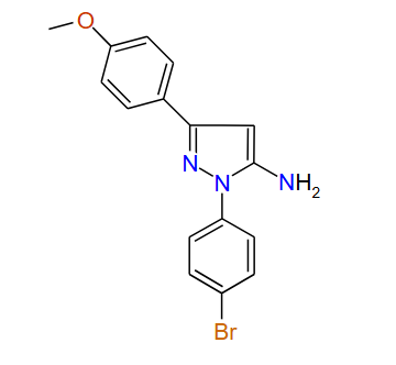 1-(4-Bromophenyl)-3-(4-methoxyphenyl)-1H-pyrazol-5-amine, 97%