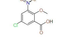 2-Methoxy-5-chloro-3-nitro-benzoic acid, 97%
