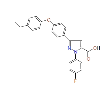 3-(4-(4-Ethylphenoxy)phenyl)-1-(4-fluorophenyl)-1H-pyrazole-5-carboxylic acid, 97%