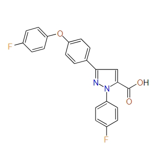 3-(4-(4-Fluorophenoxy)phenyl)-1-(4-fluorophenyl)-1H-pyrazole-5-carboxylic acid, 97%