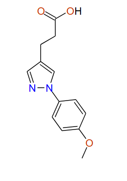 3-(1-(4-Methoxyphenyl)-1H-pyrazol-4-yl)propanoic acid, 97%