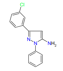 3-(3-Chlorophenyl)-1-phenyl-1H-pyrazol-5-amine, 97%