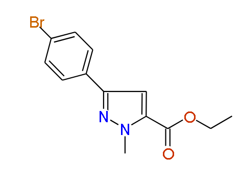 Ethyl 3-(4-bromophenyl)-1-methyl-1H-pyrazole-5-carboxylate, 97%