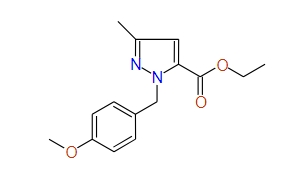 Ethyl 1-(4-methoxybenzyl)-3-methyl-1H-pyrazole-5-carboxylate, 97%