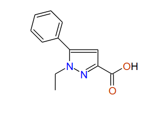 1-Ethyl-5-phenyl-1H-pyrazole-3-carboxylic acid, 97%
