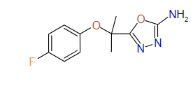 5-(2-(4-Fluorophenoxy)propan-2-yl)-1,3,4-oxadiazol-2-amine