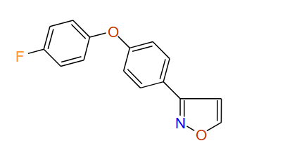 3-(4-(4-Fluorophenoxy)phenyl)isoxazole, 97%