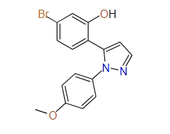 5-Bromo-2-(1-(4-methoxyphenyl)-1H-pyrazol-5-yl)phenol, 97%