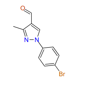 1-(4-Bromophenyl)-3-methyl-1H-pyrazole-4-carbaldehyde, 96%