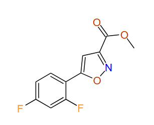 Methyl 5-(2,4-difluorophenyl)isoxazole-3-carboxylate, 97%