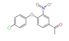 1-(4-(4-chlorophenoxy)-3-nitrophenyl)ethanone, 96%