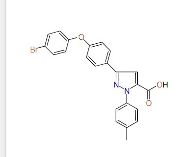 3-(4-(4-Bromophenoxy)phenyl)-1-p-tolyl-1H-pyrazole-5-carboxylic acid, 97%