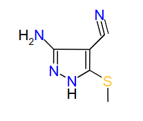 3-Amino-5-(methylthio)-1H-pyrazole-4-carbonitrile, 97%