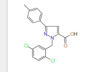 1-(2,5-Dichlorobenzyl)-3-p-tolyl-1H-pyrazole-5-carboxylic acid, 97%