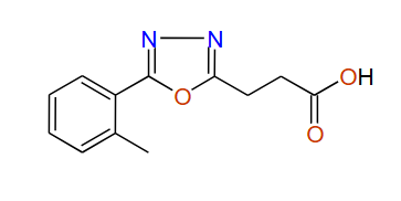 3-(5-o-Tolyl-1,3,4-oxadiazol-2-yl)propanoic acid, 97%