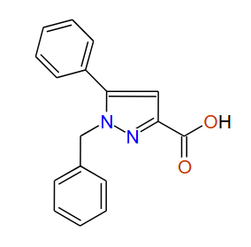 1-Benzyl-5-phenyl-1H-pyrazole-3-carboxylic acid, 97%