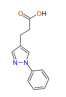 3-(1-Phenyl-1H-pyrazol-4-yl)propanoic acid, 97%