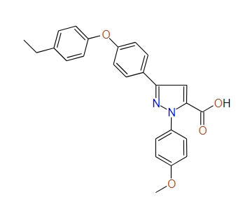 3-(4-(4-Ethylphenoxy)phenyl)-1-(4-methoxyphenyl)-1H-pyrazole-5-carboxylic acid, 97%