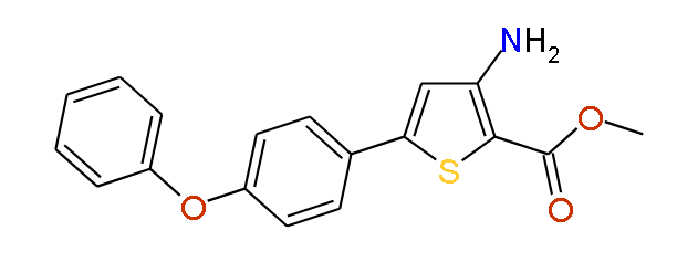 2-Thiophenecarboxylic acid, 3-amino-5-(4-phenoxyphenyl)-, methyl ester, 97%