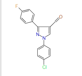 1-(4-Chlorophenyl)-3-(4-fluorophenyl)-1H-pyrazole-4-carbaldehyde, 97%
