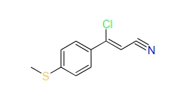 (Z)-3-Chloro-3-(4-(methylthio)phenyl)acrylonitrile, 97%