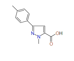 1-Methyl-3-p-tolyl-1H-pyrazole-5-carboxylic acid, 97%