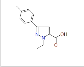 1-Ethyl-3-p-tolyl-1H-pyrazole-5-carboxylic acid, 97%