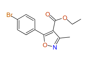 Ethyl 5-(4-bromophenyl)-3-methylisoxazole-4-carboxylate
