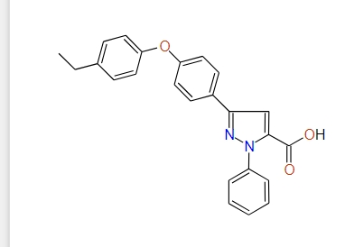 3-(4-(4-Ethylphenoxy)phenyl)-1-phenyl-1H-pyrazole-5-carboxylic acid, 97%