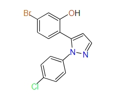 5-Bromo-2-(1-(4-chlorophenyl)-1H-pyrazol-5-yl)phenol, 97%