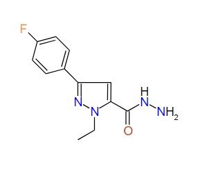 1-Ethyl-3-(4-fluorophenyl)-1H-pyrazole-5-carbohydrazide