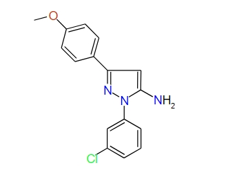 1-(3-Chlorophenyl)-3-(4-methoxyphenyl)-1H-pyrazol-5-amine